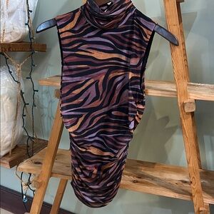 Fun Print Sleeveless Top